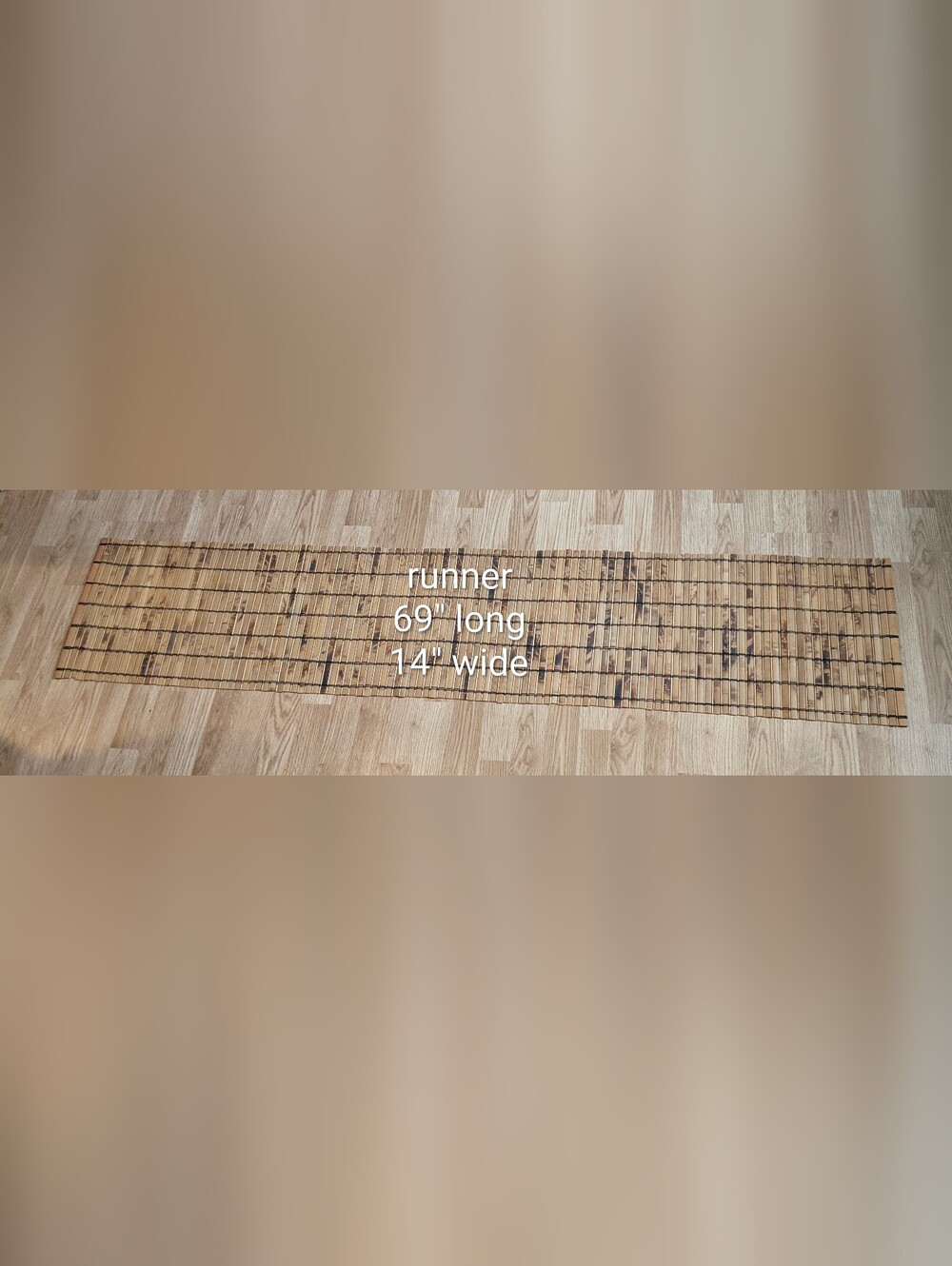 Bamboo Runner/Mat - Natural Wood Home Accent